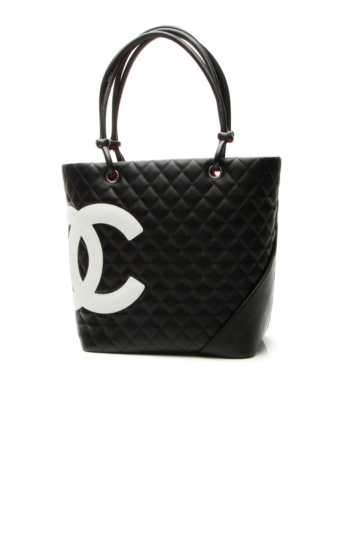 Cambon Small Shopping Tote Bag - Black/White - image 1