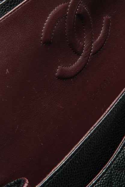 Classic Medium Double Flap Bag - Black Caviar - image 10