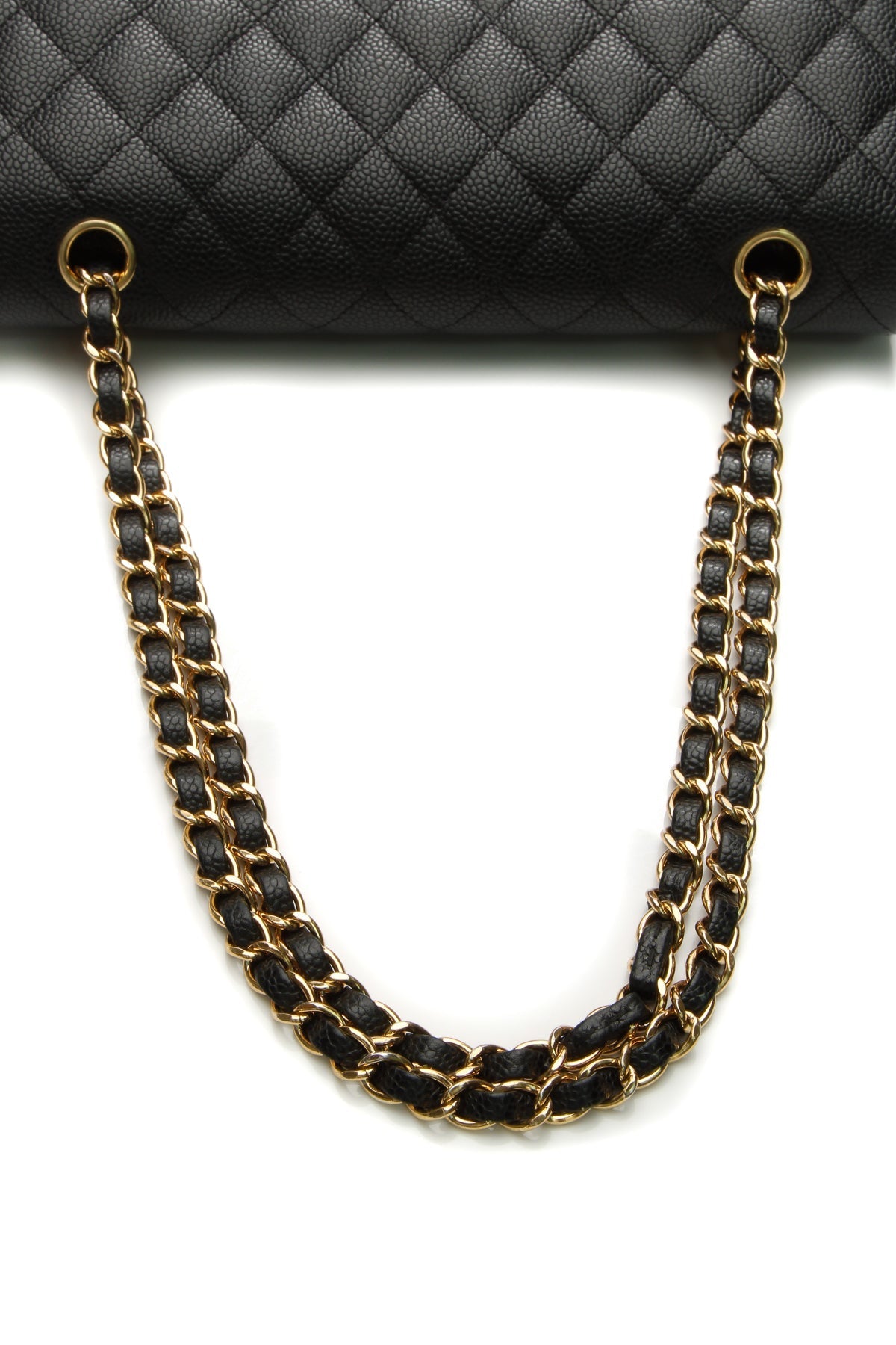 Classic Medium Double Flap Bag - Black Caviar - image 6
