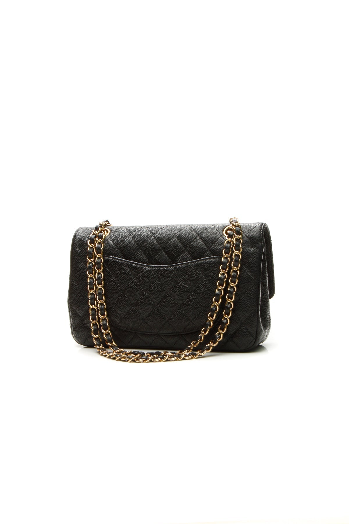 Classic Medium Double Flap Bag - Black Caviar - image 3