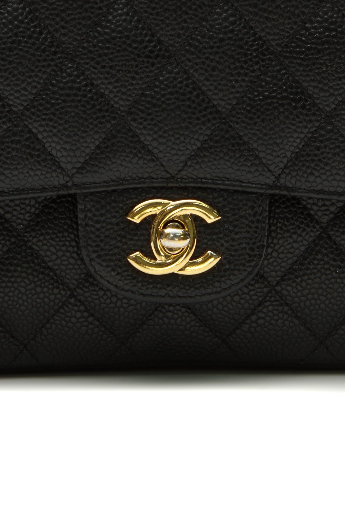 Classic Medium Double Flap Bag - Black Caviar - image 7