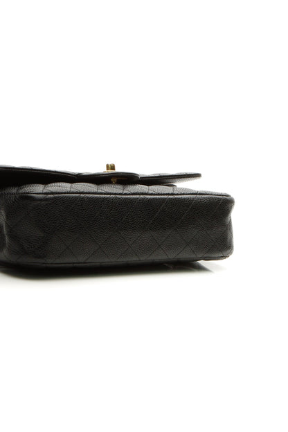 Classic Medium Double Flap Bag - Black Caviar - image 4