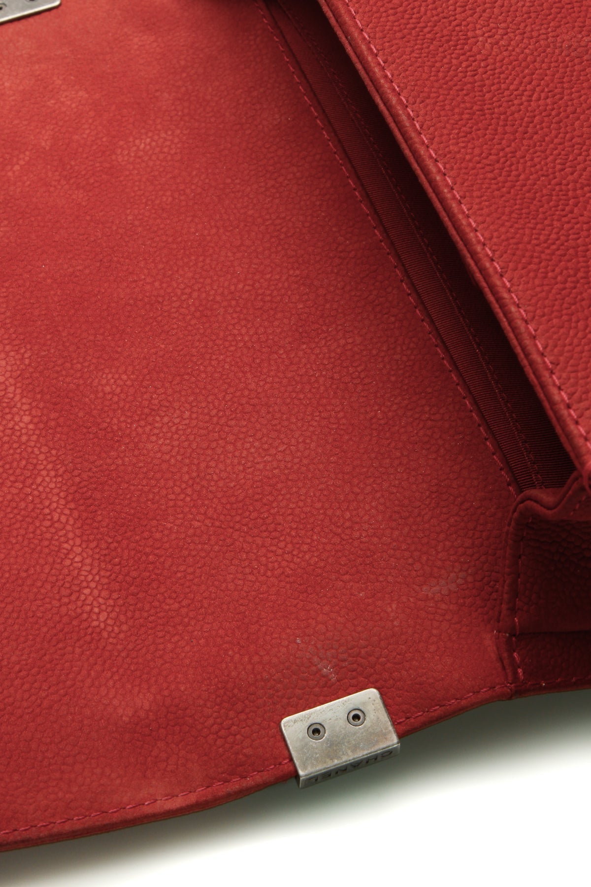 Old Medium Boy Bag - Rust Matte Caviar - image 12