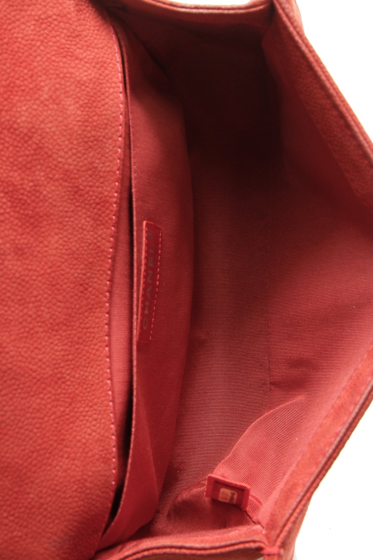 Old Medium Boy Bag - Rust Matte Caviar - image 10