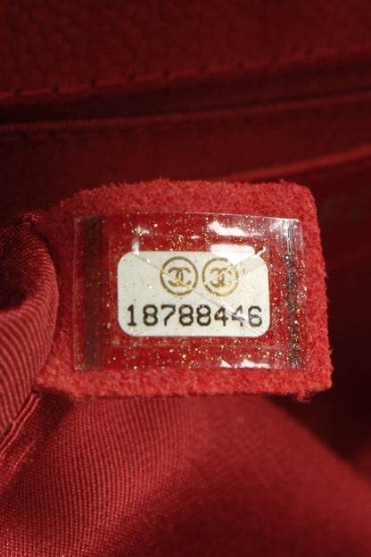 Old Medium Boy Bag - Rust Matte Caviar - image 14