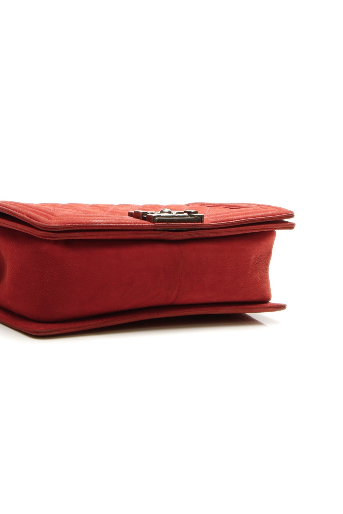 Old Medium Boy Bag - Rust Matte Caviar - image 4