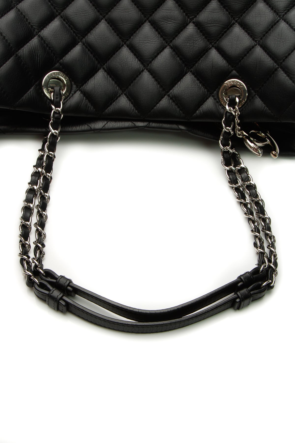 Quilted Tote Bag - Black - image 6