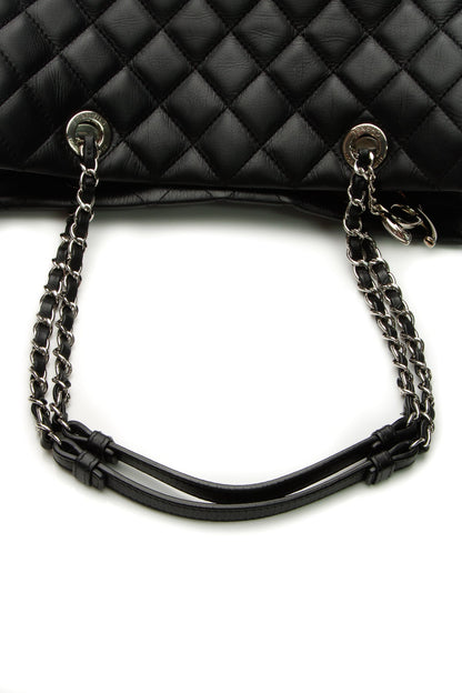 Quilted Tote Bag - Black - image 6