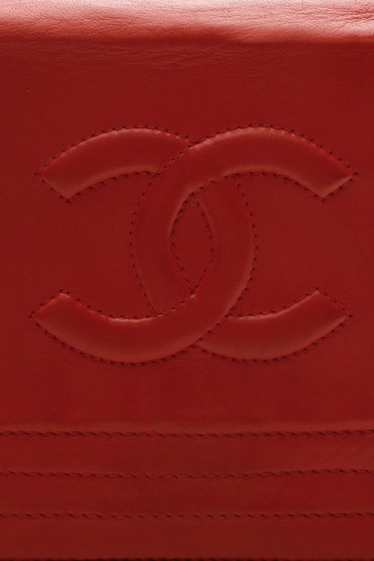 Chanel Vintage CC Chain Shoulder Bag - Red - photo 6