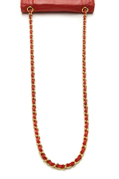 Chanel Vintage CC Chain Shoulder Bag - Red - photo 5