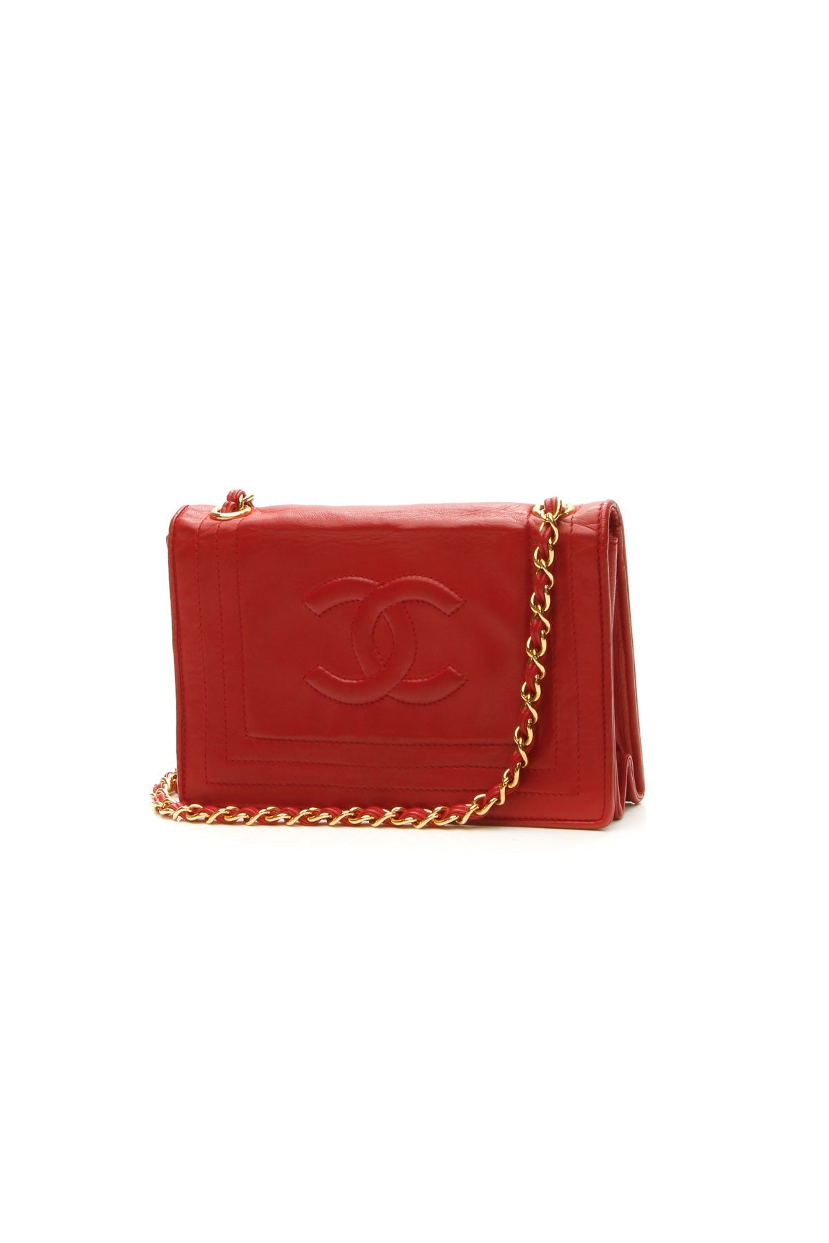 Chanel Vintage CC Chain Shoulder Bag - Red - photo 1