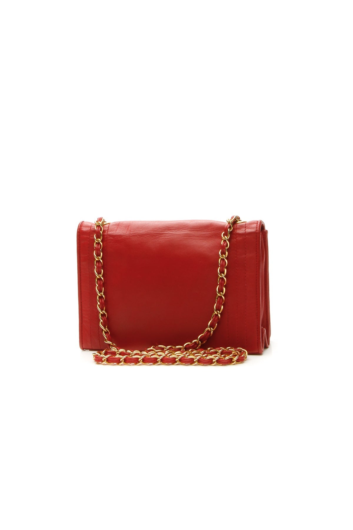 Chanel Vintage CC Chain Shoulder Bag - Red - photo 3