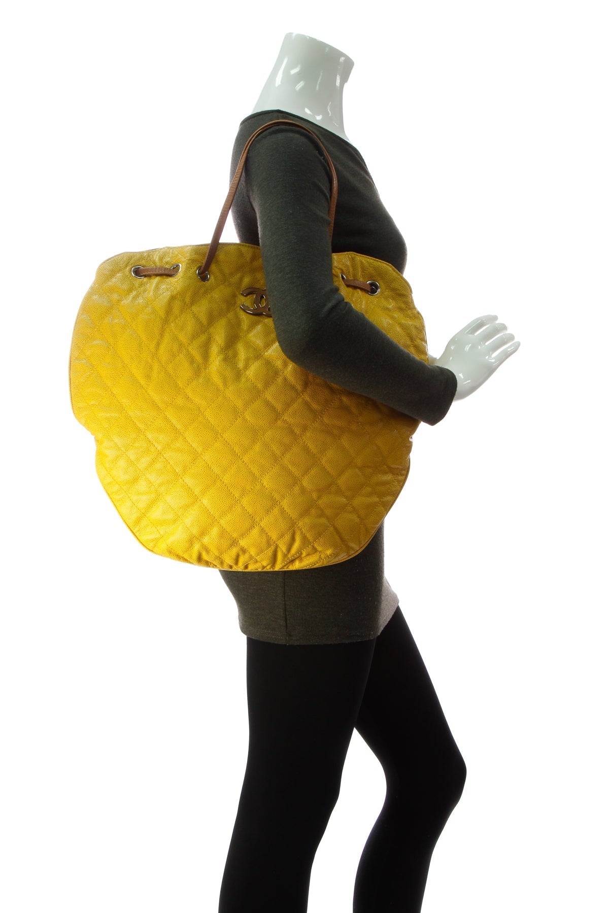 Cocomark Drawstring Tote Bag - Mustard - image 2