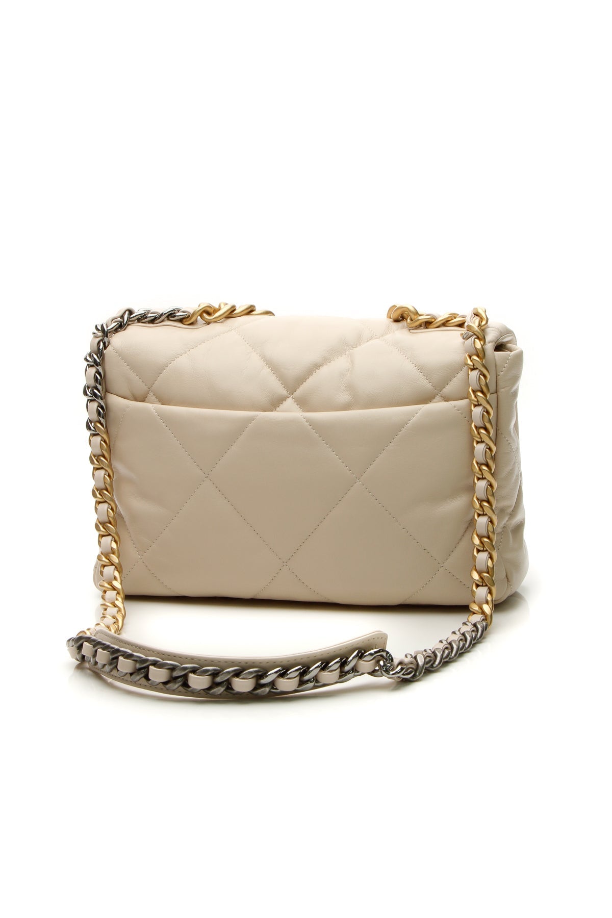 Chanel Quilted Chanel 19 Flap Bag - Beige - photo 3