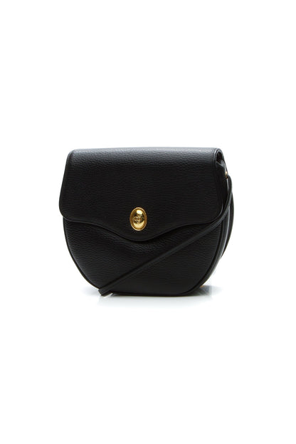 Vintage Flap Crossbody Bag - Black - image 1