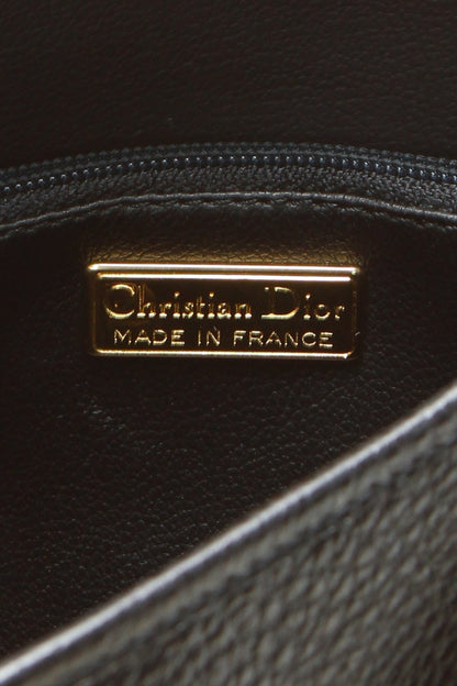 Dior Vintage Flap Crossbody Bag - Black - photo 9