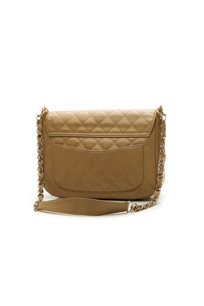 Timeless CC Flap Shoulder Bag - Beige Caviar - image 3