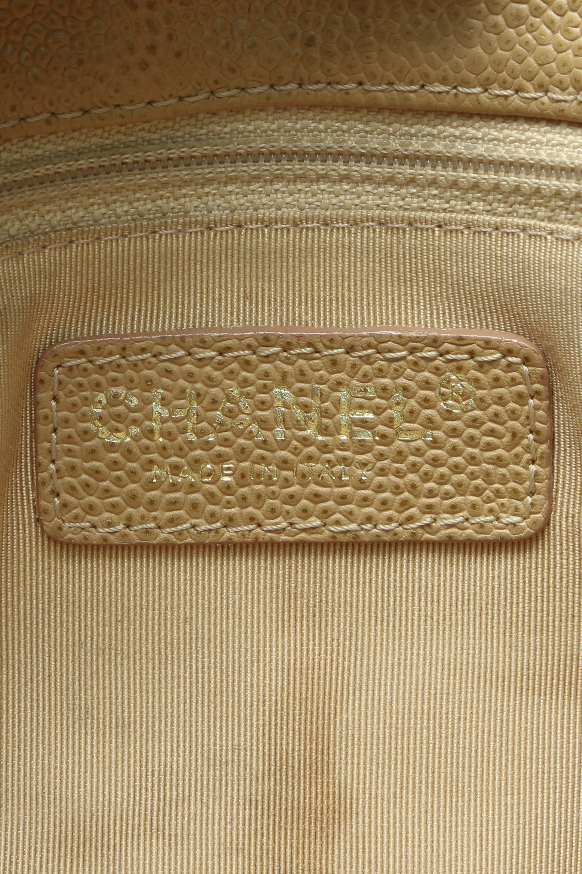 Timeless CC Flap Shoulder Bag - Beige Caviar - image 11