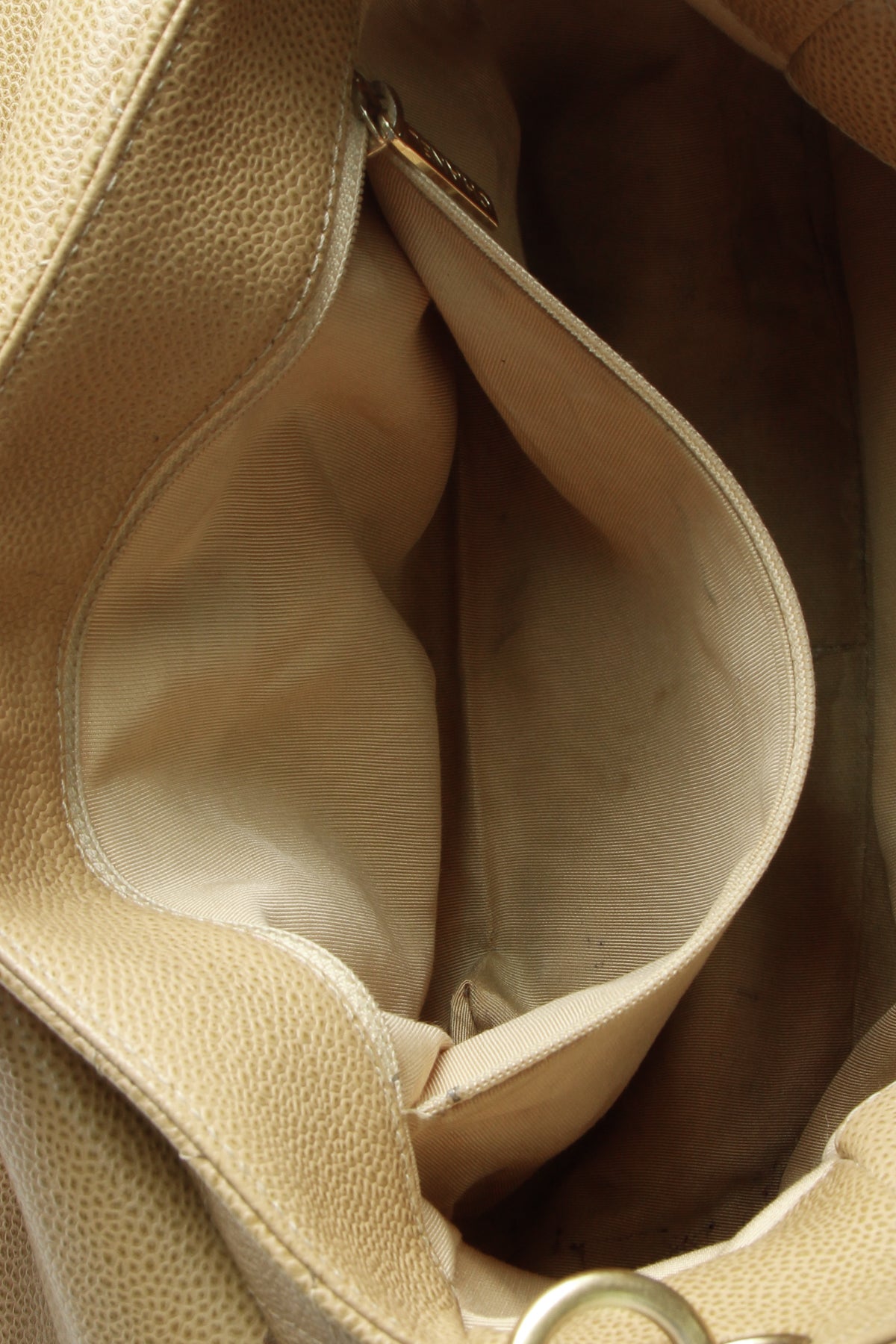 Timeless CC Flap Shoulder Bag - Beige Caviar - image 9