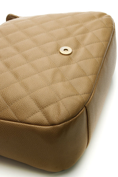 Timeless CC Flap Shoulder Bag - Beige Caviar - image 6