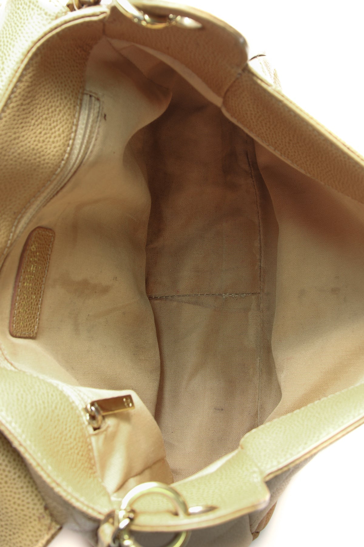 Timeless CC Flap Shoulder Bag - Beige Caviar - image 8