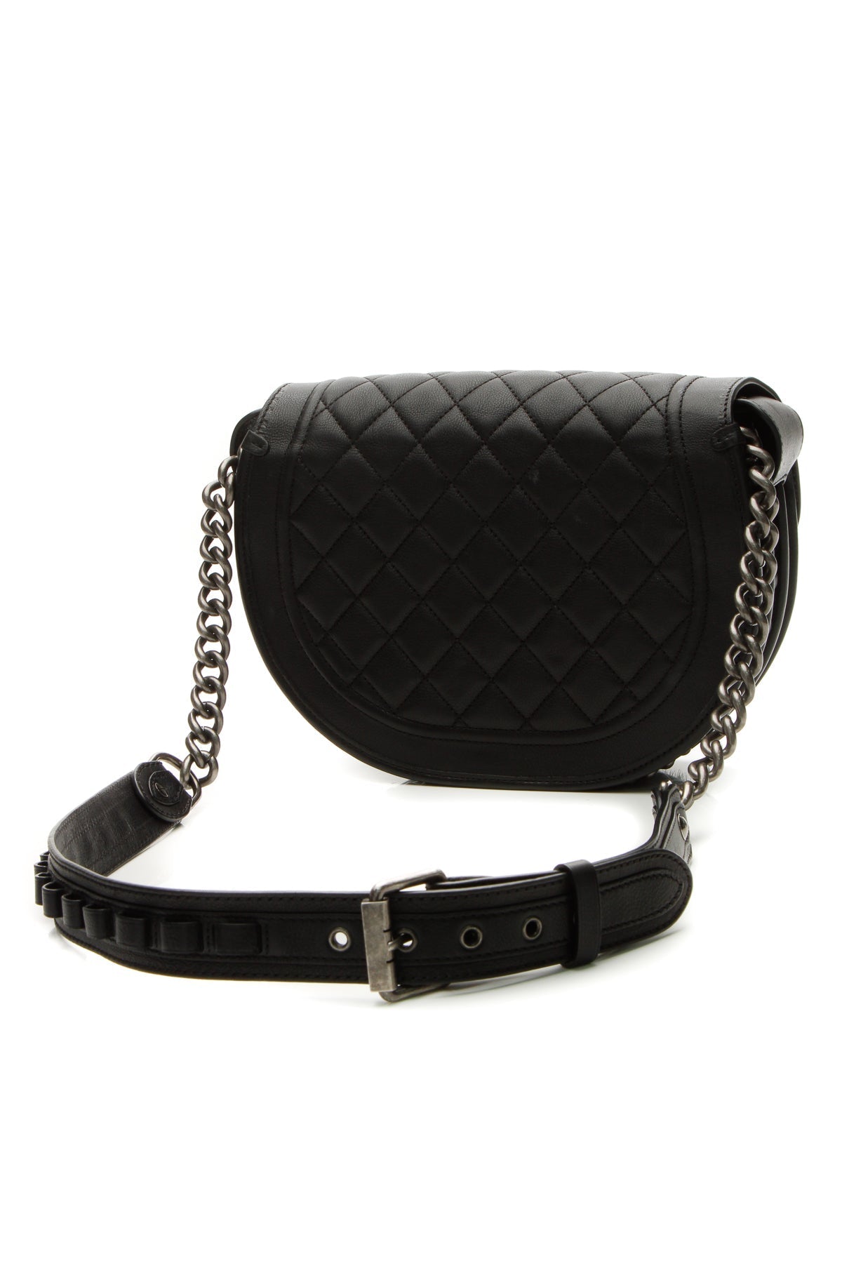 Paris-Dallas Saddle Messenger Bag - Black - image 3