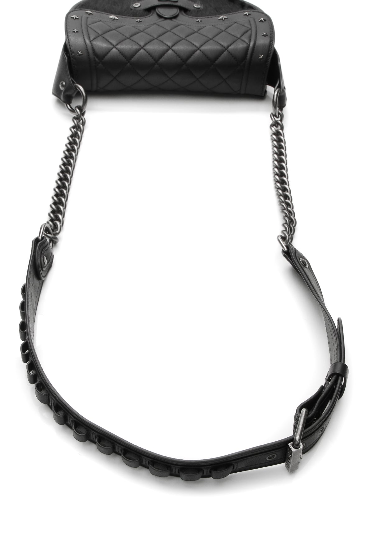 Paris-Dallas Saddle Messenger Bag - Black - image 5