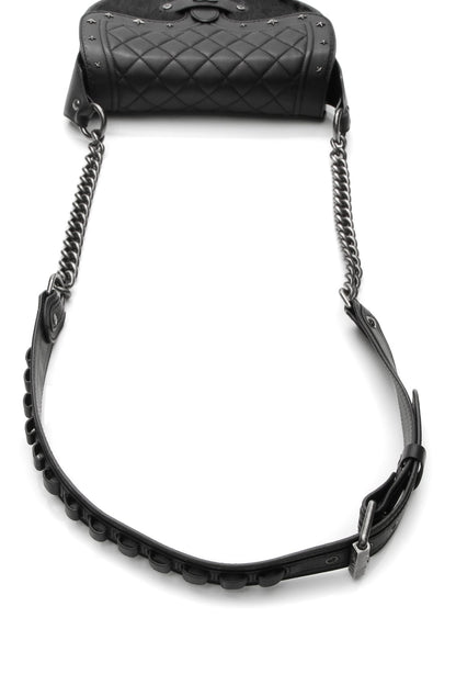 Paris-Dallas Saddle Messenger Bag - Black - image 5