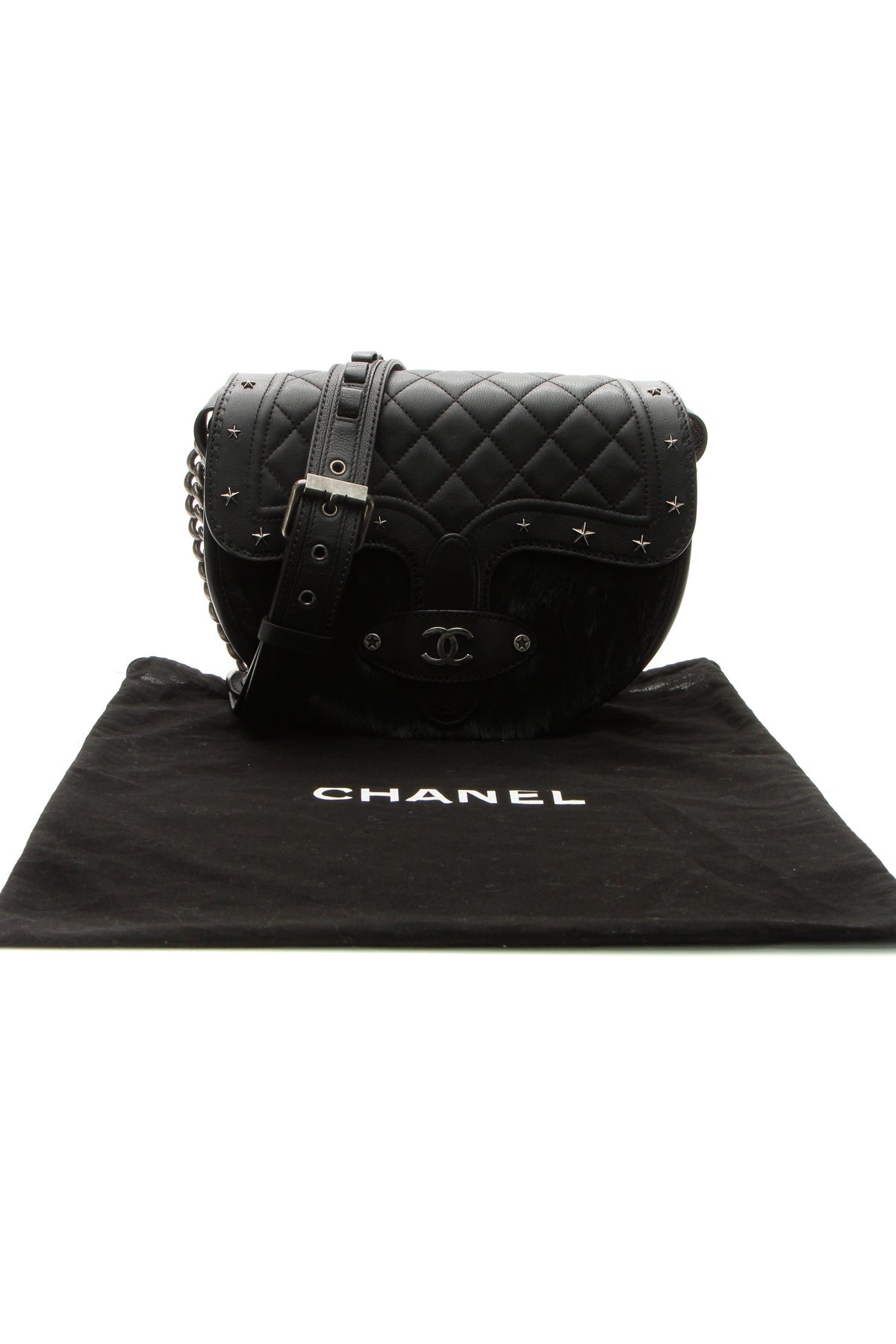 Paris-Dallas Saddle Messenger Bag - Black - image 11