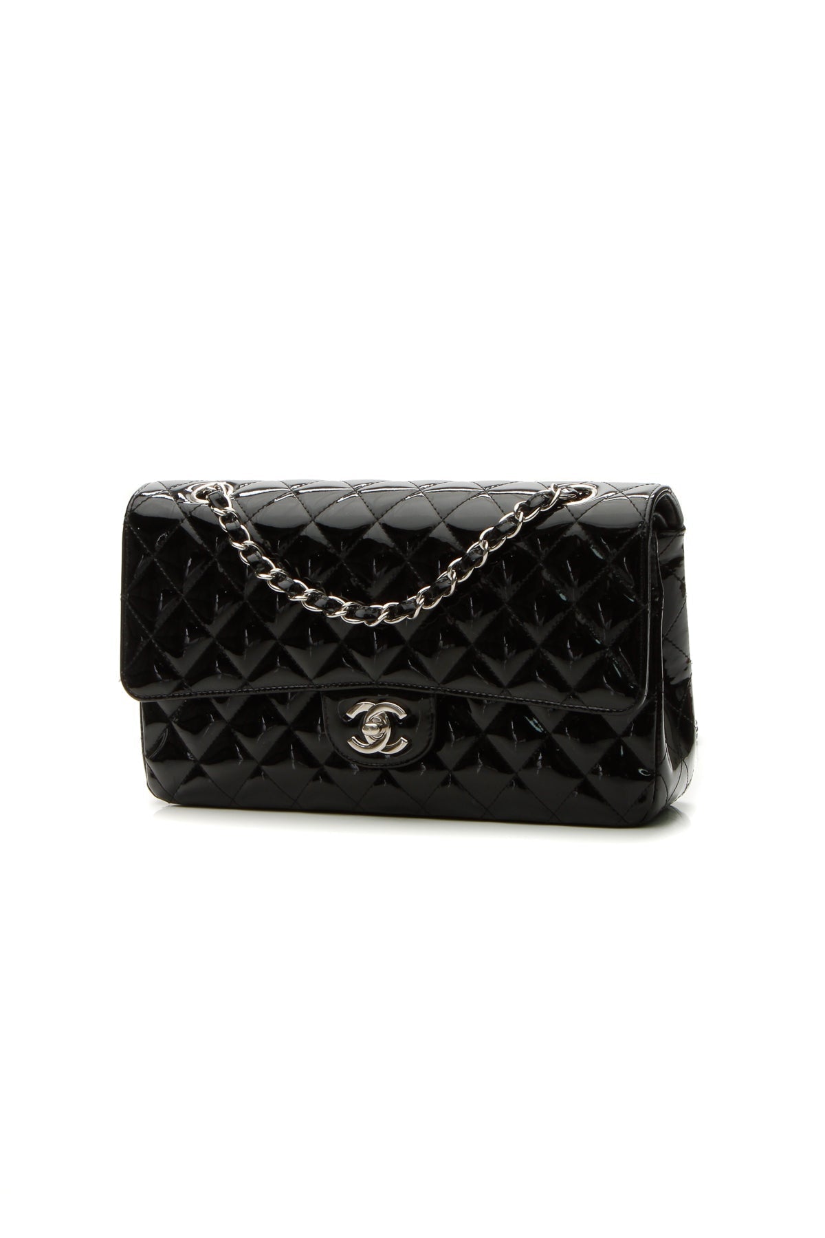 Classic Medium Double Flap Bag - Black - image 1