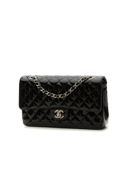 Classic Medium Double Flap Bag - Black - image 1