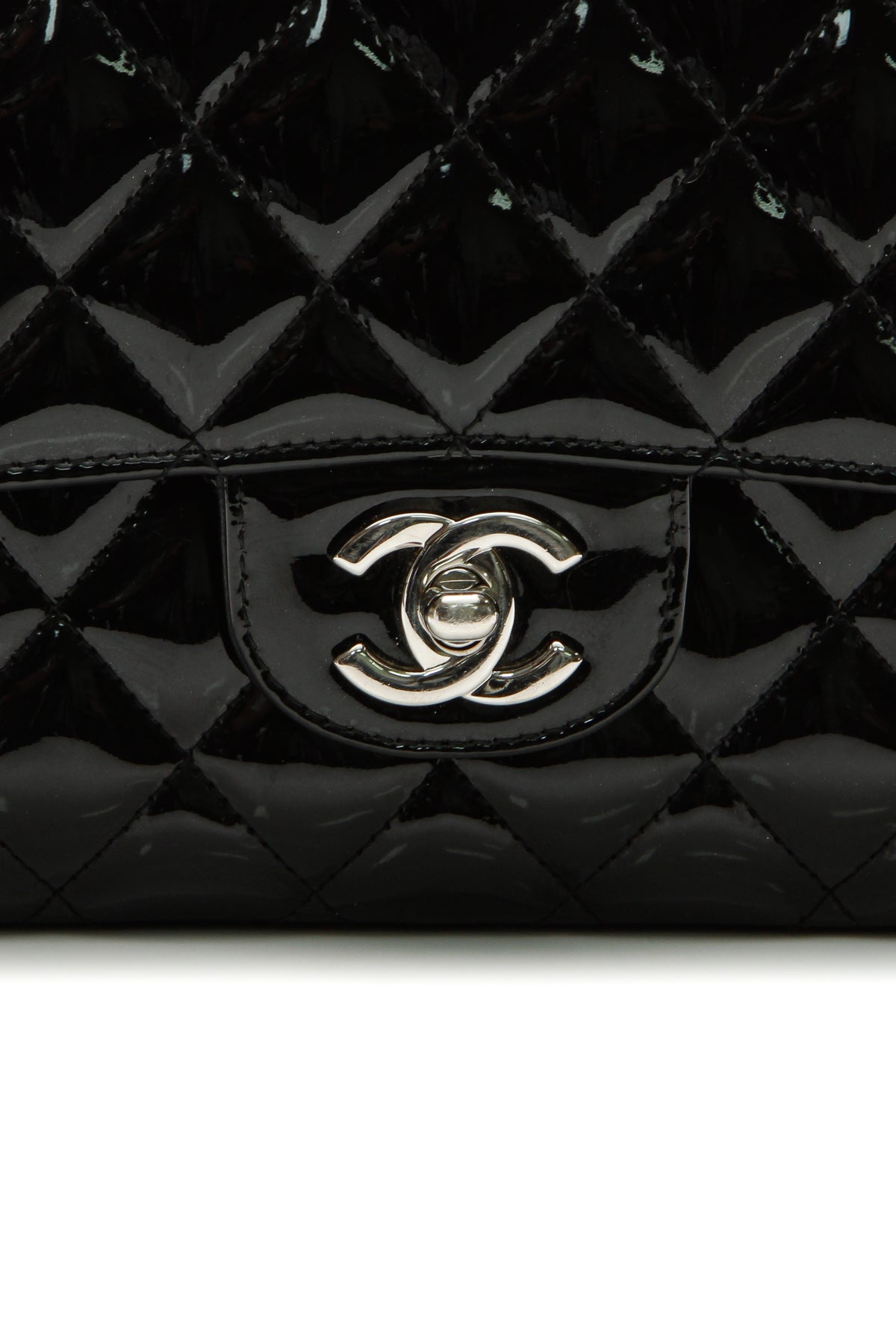 Classic Medium Double Flap Bag - Black - image 6