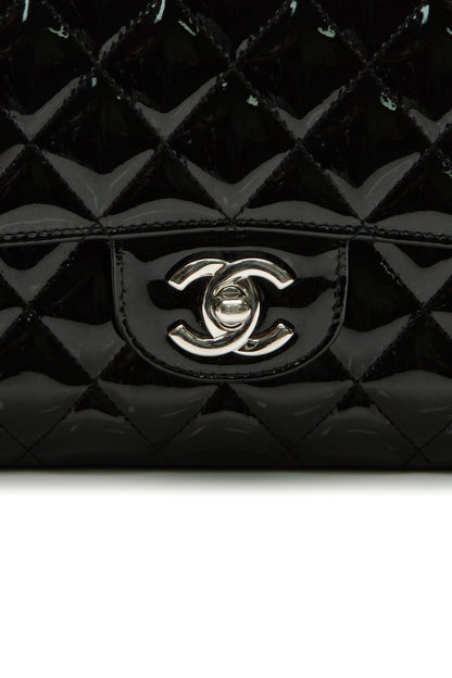 Classic Medium Double Flap Bag - Black - image 6