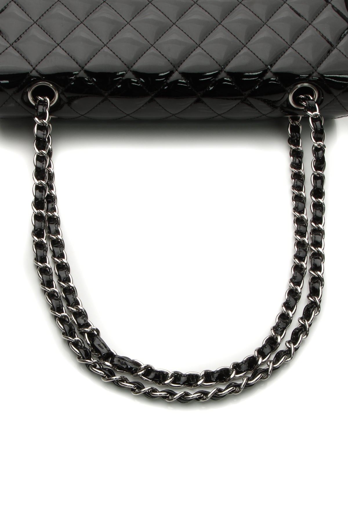 Classic Medium Double Flap Bag - Black - image 5