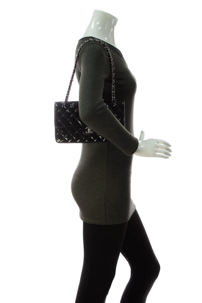Classic Medium Double Flap Bag - Black - image 2
