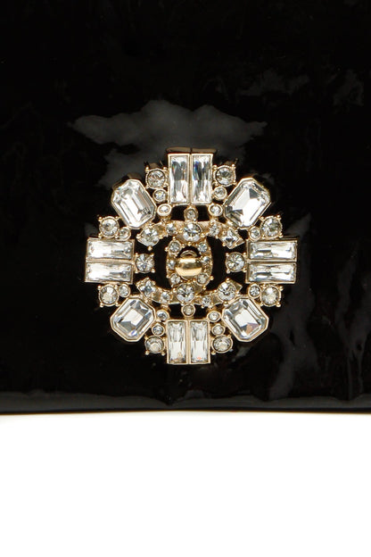 Crystal CC Clutch Bag - Black - image 5
