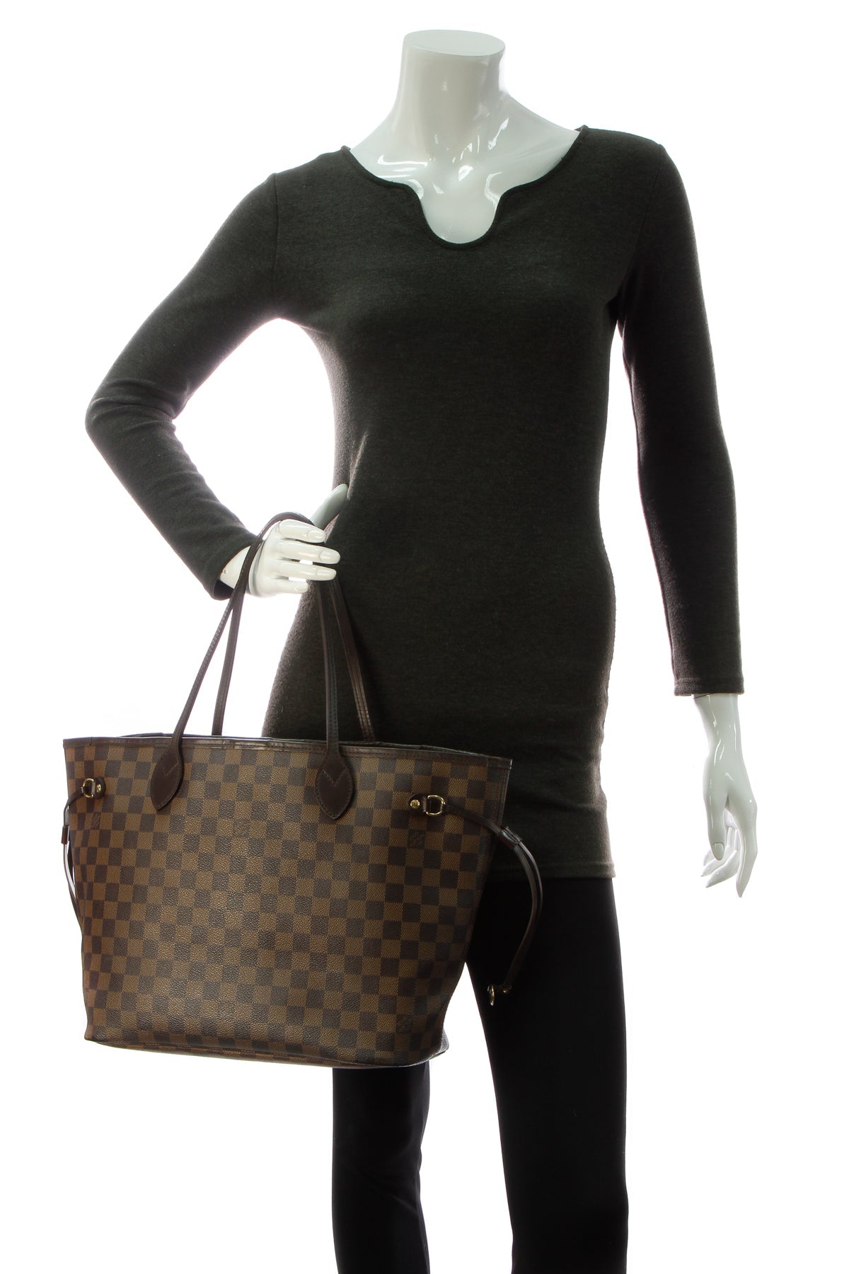 Louis Vuitton Neverfull MM Tote Bag - Damier Ebene - photo 2