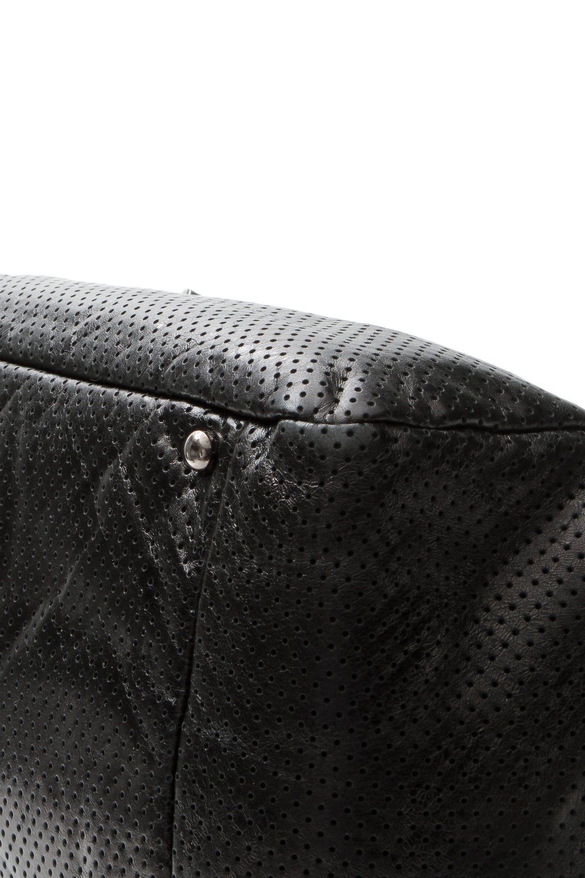 Perforated Accordion Large Flap Bag - Black - image 6