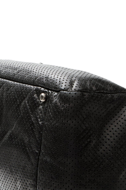 Perforated Accordion Large Flap Bag - Black - image 6