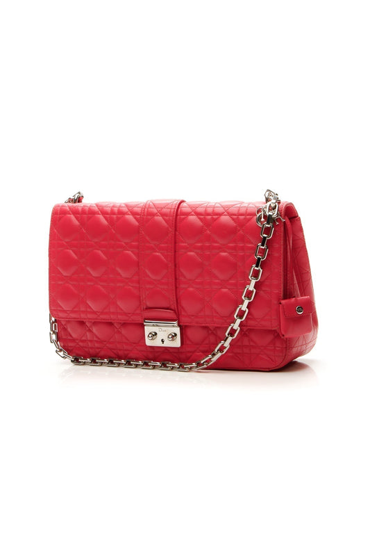 Cannage Miss Dior Large Flap Bag - Dark Pink - image 1