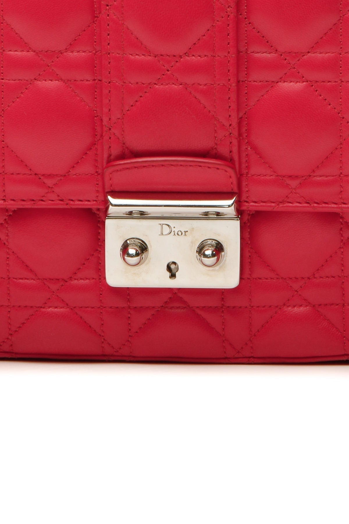 Cannage Miss Dior Large Flap Bag - Dark Pink - image 9