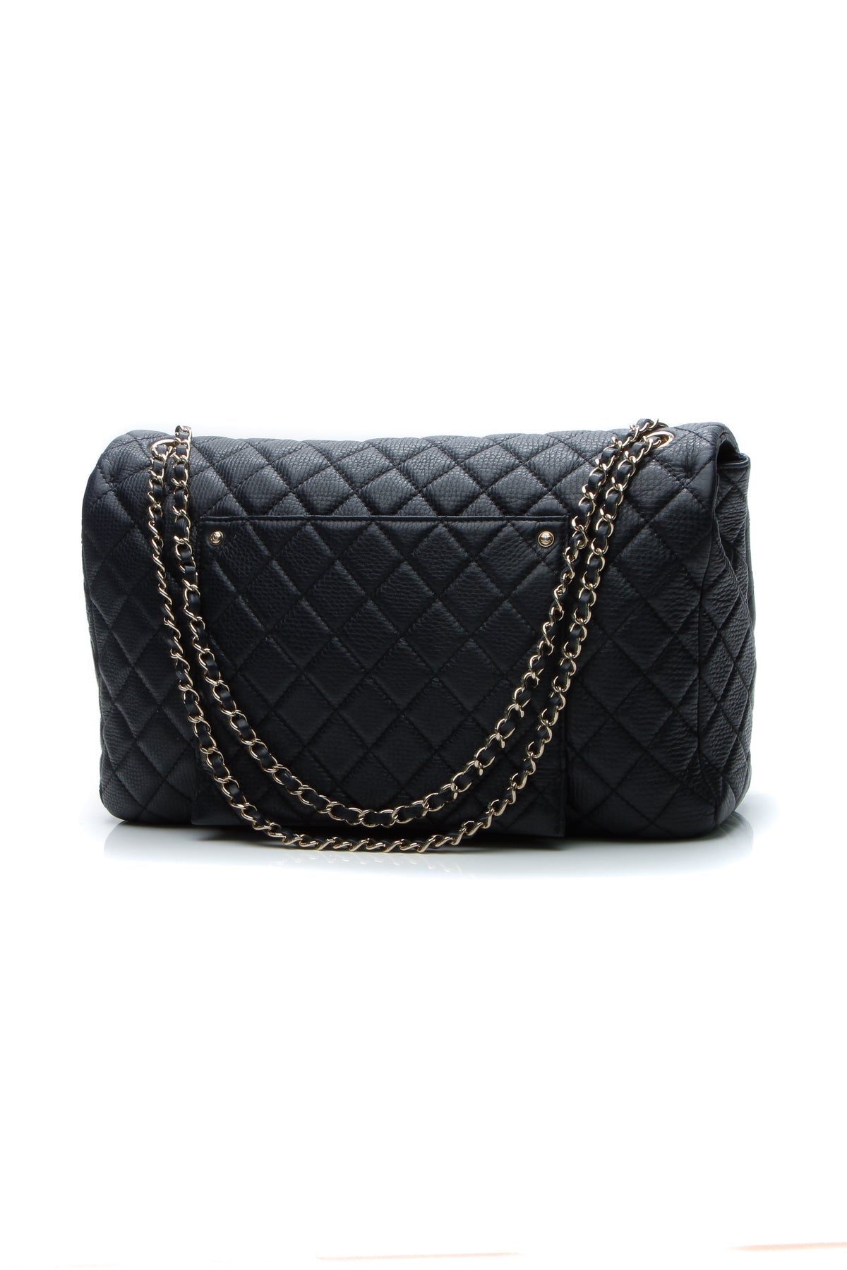 Quilted Airline XXL Single Flap Bag - Navy - image 3