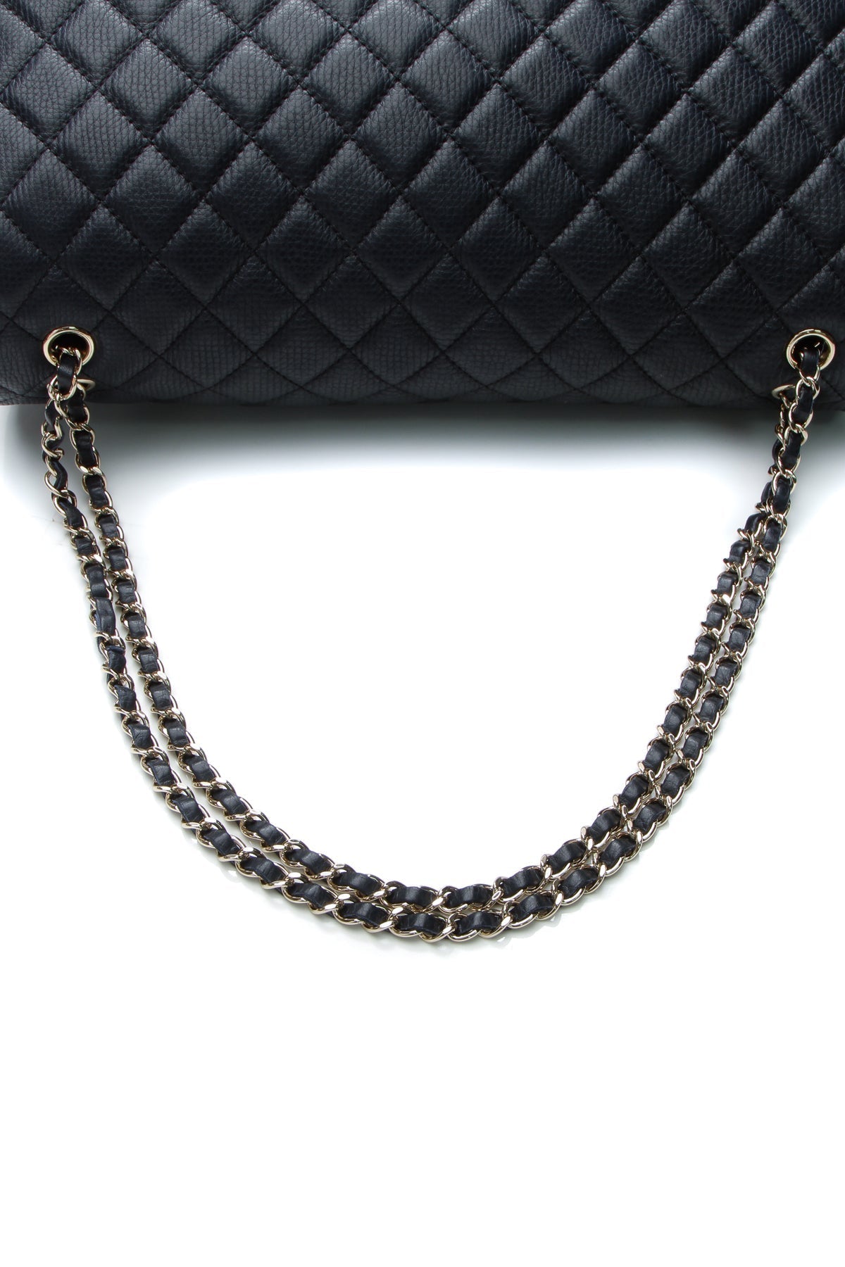 Quilted Airline XXL Single Flap Bag - Navy - image 5