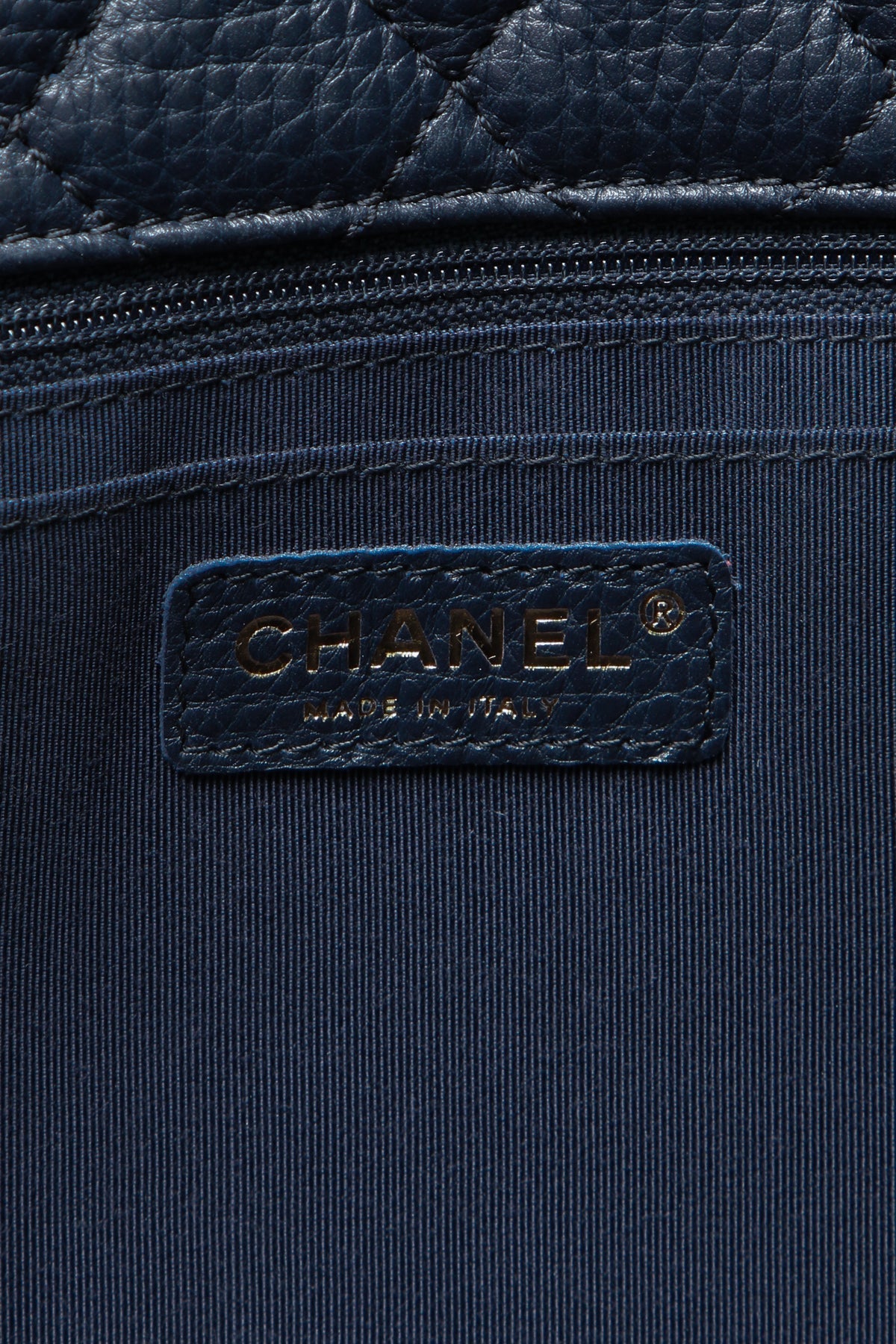 Quilted Airline XXL Single Flap Bag - Navy - image 9