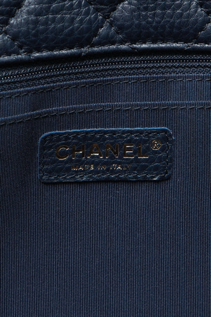 Quilted Airline XXL Single Flap Bag - Navy - image 9