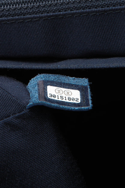 Quilted Airline XXL Single Flap Bag - Navy - image 10