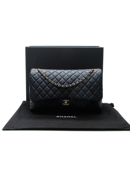 Quilted Airline XXL Single Flap Bag - Navy - image 11