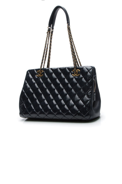 Quilted Small CC Eyelet Tote Bag - Blue - image 1