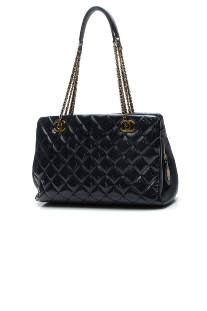 Quilted Small CC Eyelet Tote Bag - Blue - image 3