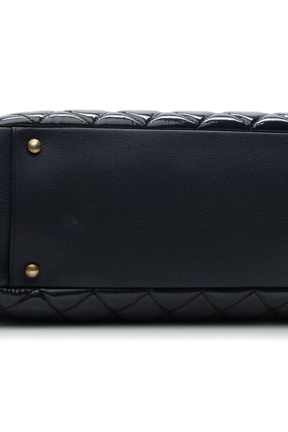 Quilted Small CC Eyelet Tote Bag - Blue - image 5